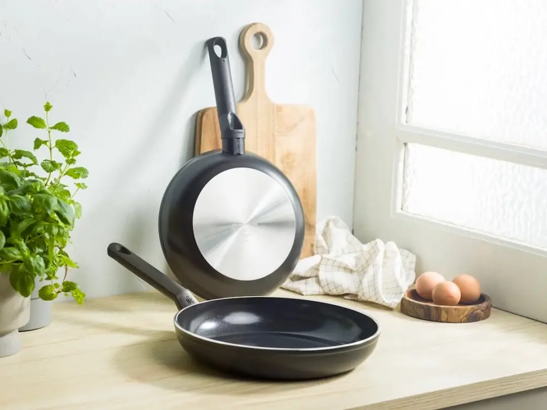BK Easy Induction Keramische Koekenpannenset 2-delig - 24/28cm - Zwart