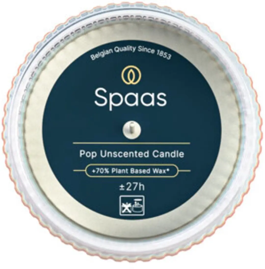 Spaas Pop Geurloze Kaars Tropisch Rood