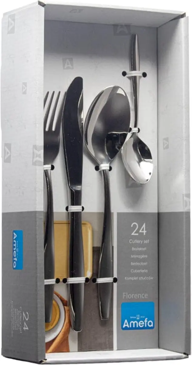 Amefa Florence 24-delig Bestekset 6 Personen - Zilver - afbeelding 6 van 6