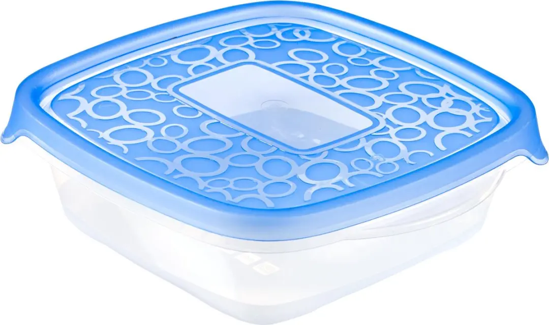 Curver Take Away 2 Vershoudbakjes 0,6L - 5 Stuks - Transparant/Blauw