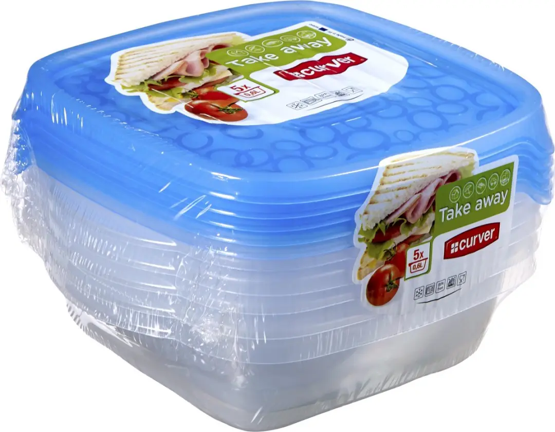 Curver Take Away 2 Vershoudbakjes 0,6L