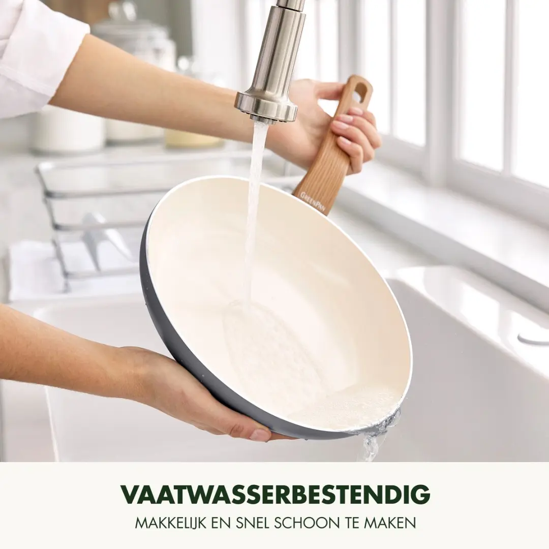 GreenPan Essence CC010211-001 Koekenpannenset 2-delig - 26/30cm - Grijs - afbeelding 6 van 6