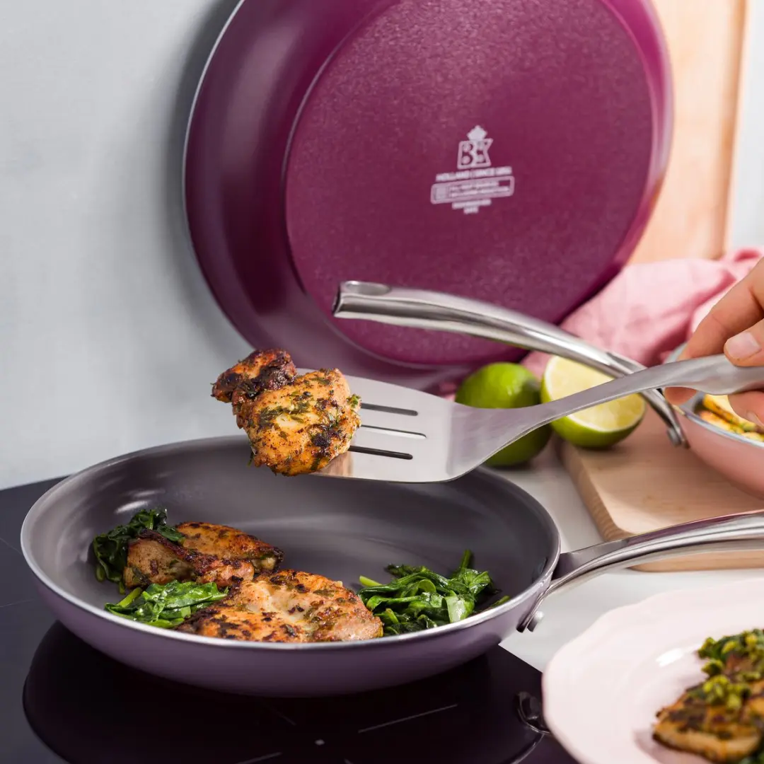 BK Sky Koekenpannenset 3-delig 20/24/28cm - Inductie/Ovenbestendig - Violet