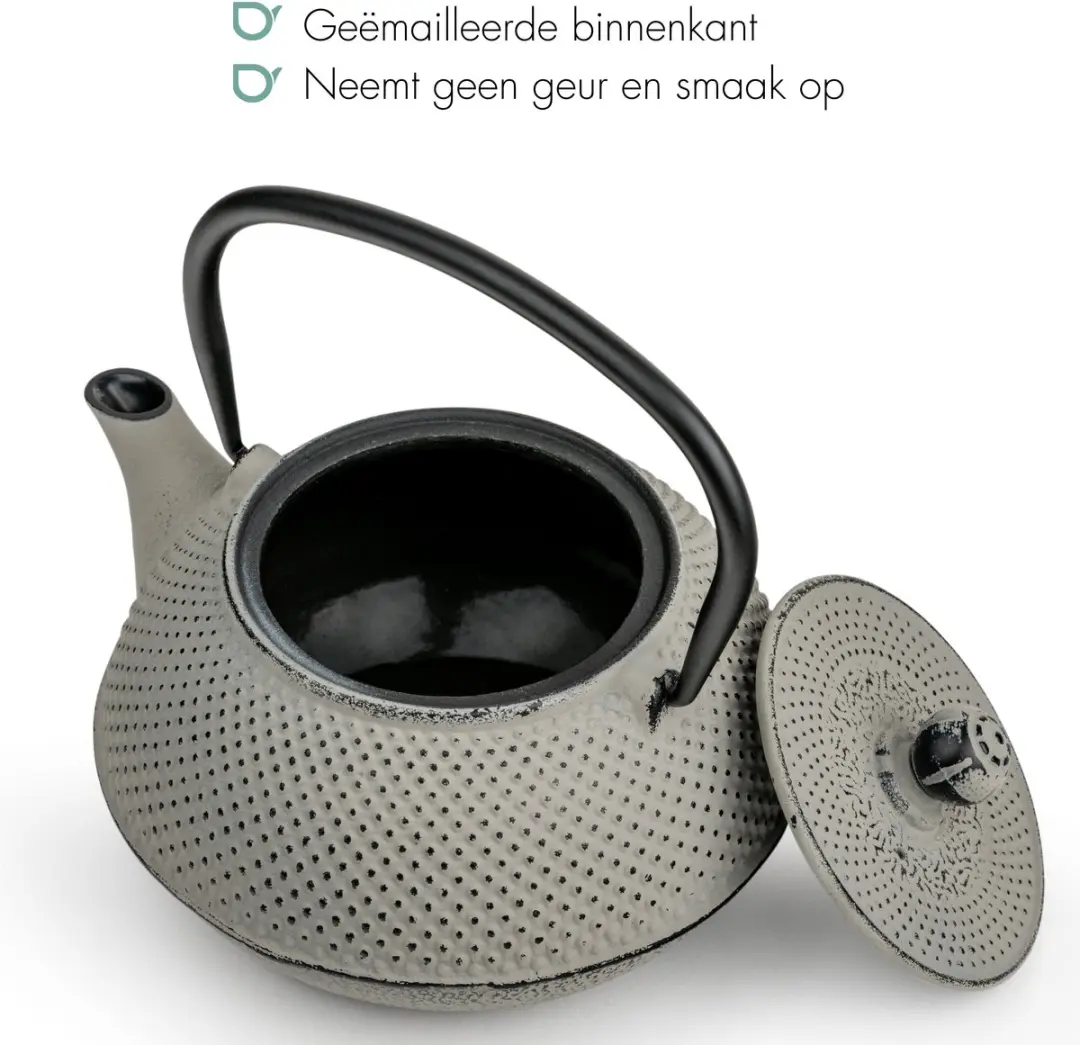 Bredemeijer Theepot Jang 0,8L Gietijzer - Grijs