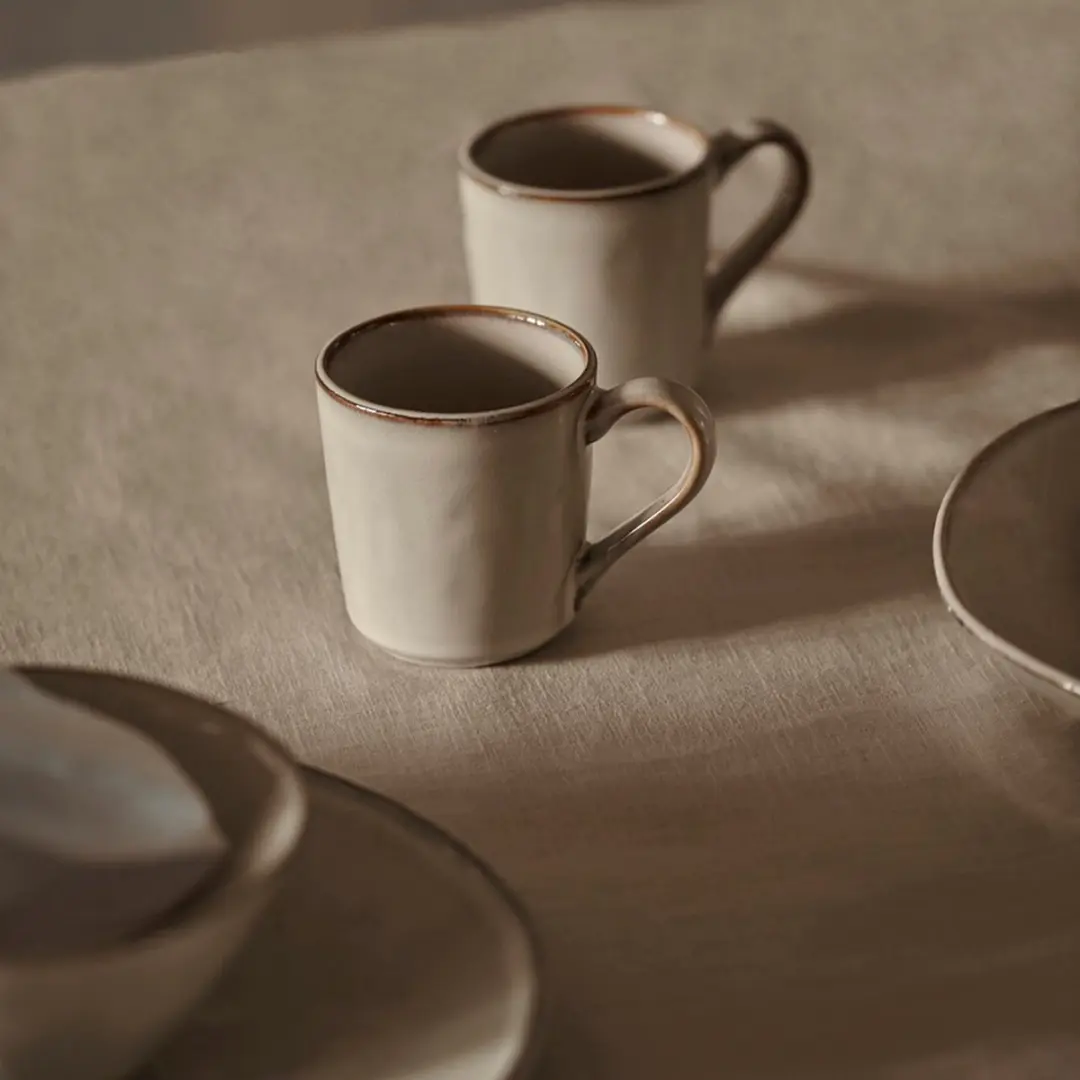 Dutch Rose Organic Giftset 16-delig Servies - Creme
