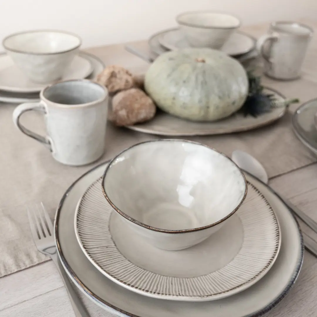 Dutch Rose Organic Giftset 16-delig Servies - Creme