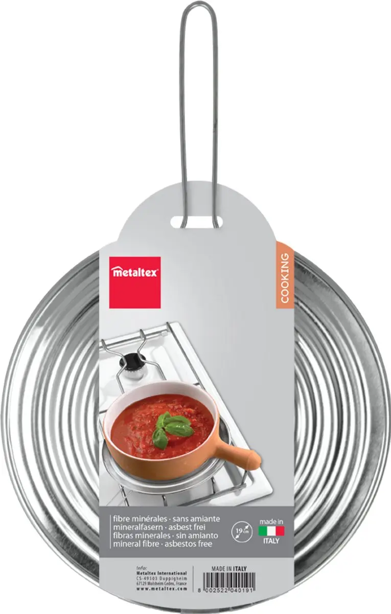 Metaltex Vlamverdeler Keramisch 19cm - Zilver