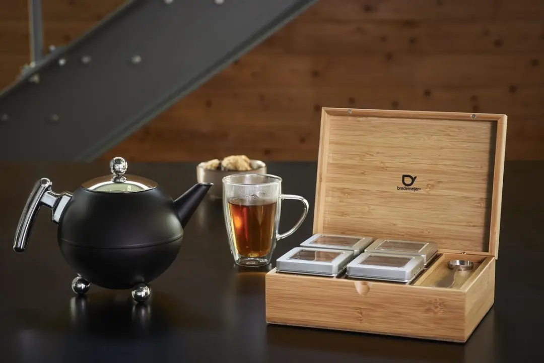Bredemeijer Theepot Bella Ronde Dubbelwandig 1,2L - Mat Zwart - afbeelding 6 van 6