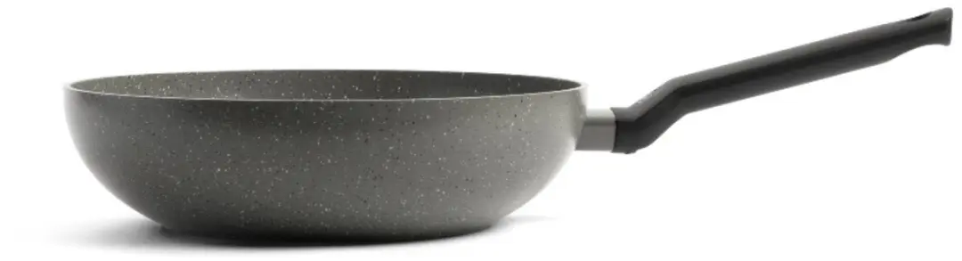BK Granite Ceramic Pannenset 3-delig - 28/30cm Wokpan - Grijs