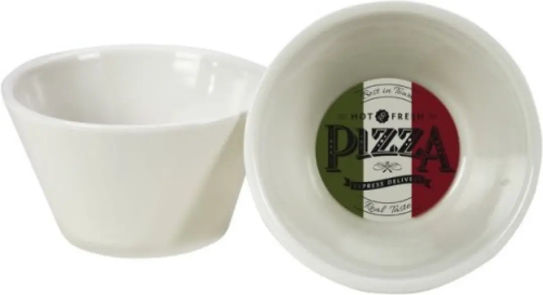 Gusta Porseleinen Pizza Schaaltjes