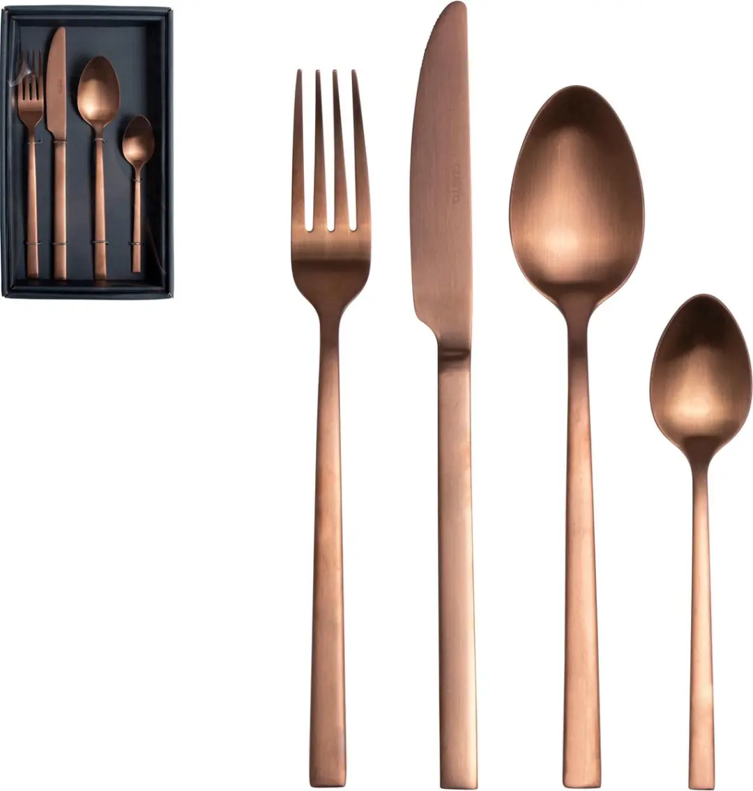 Gusta Bestekset 16-delig - Koper