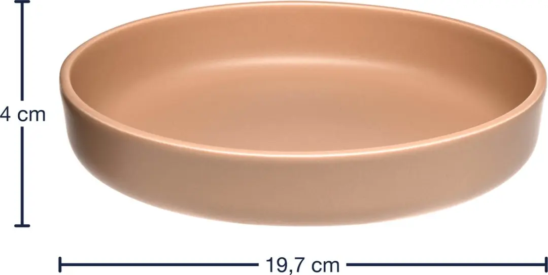 Leonardo Roma Diepe Bord 20cm Abrikoos - Set van 6