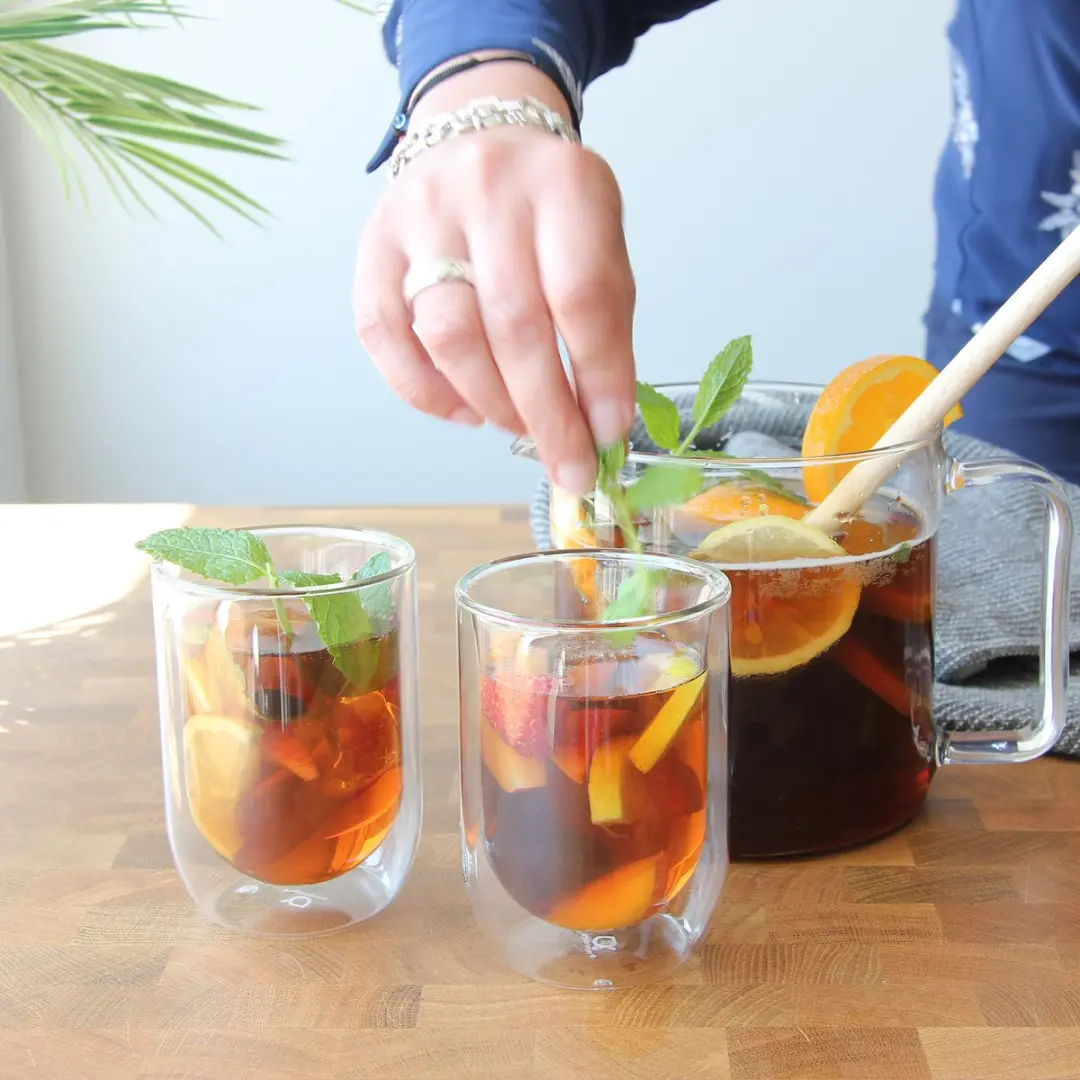 Bredemeijer Theepot Glas Emma 1,3L - RVS Filter - 6 Kopjes - Transparant