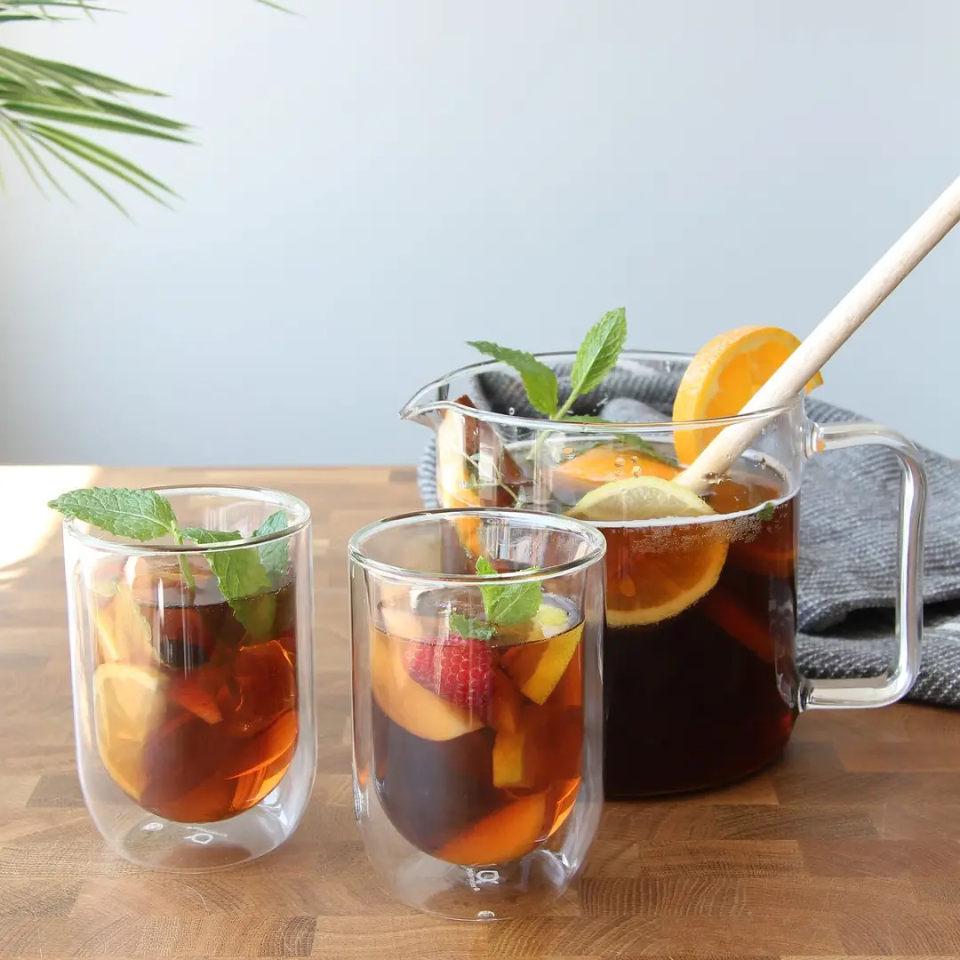 Bredemeijer Theepot Glas Emma 1,3L - RVS Filter - 6 Kopjes - Transparant