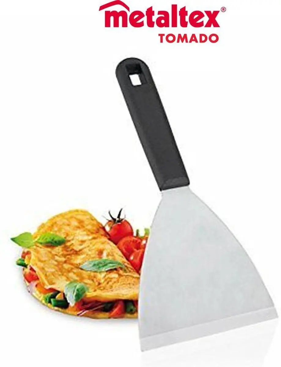 Metaltex Plancha Barbecue Spatel 23,8x10cm - Zwart