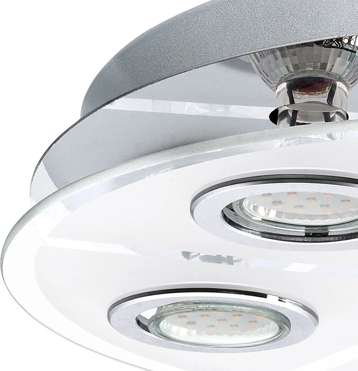 Eglo Cabo Plafondlamp 4 Lichtpunten Ø35cm - Chroom/Wit