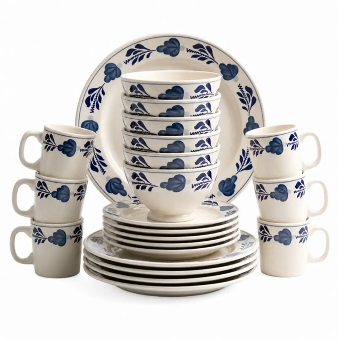 Royal Boch Boerenblauw Serviesset 24 delig