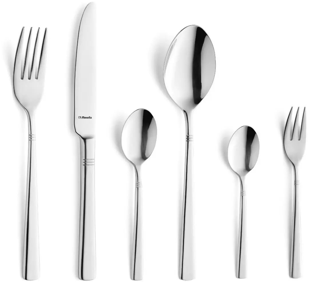 Amefa Palmon 72-delig Bestekset 18/10 - 12 Personen - Zilver