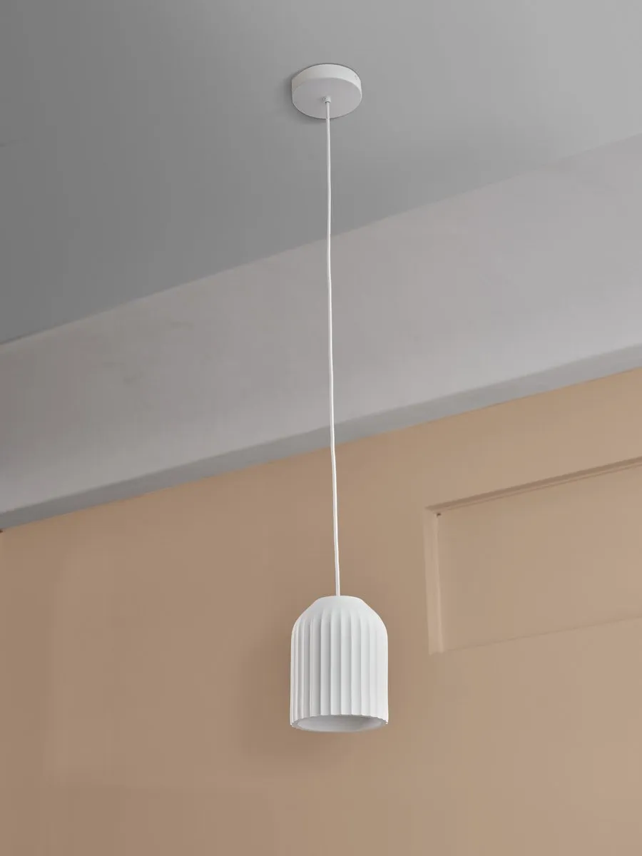 LEDVANCE Decor Plaster Routes Hanglamp 150 1XE27 - Wit
