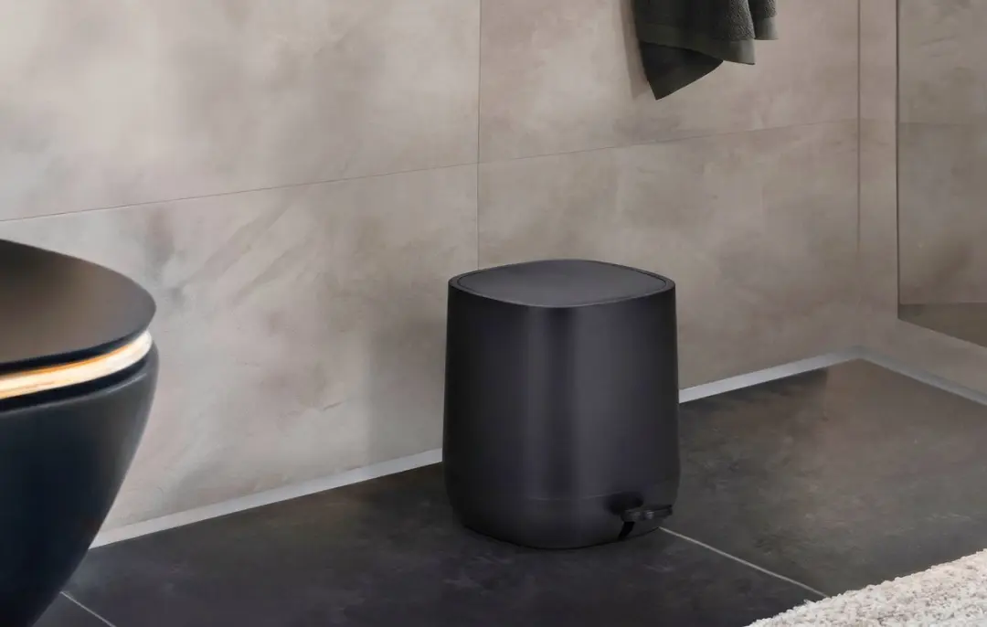 Wenko Davos 24853100 Pedaalemmer 6,5L - Mat zwart