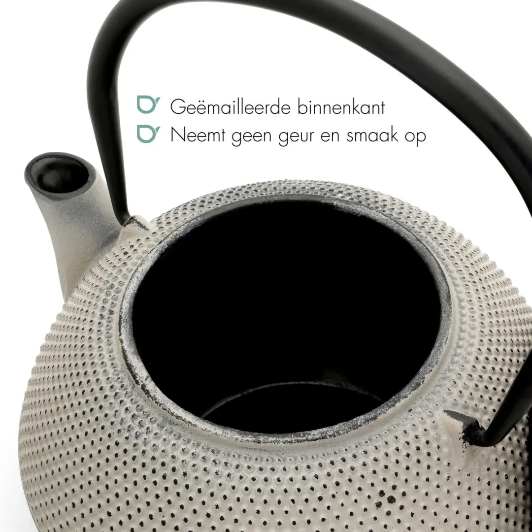 Bredemeijer Jang Theepot Gietijzer 1,1L - Grijs
