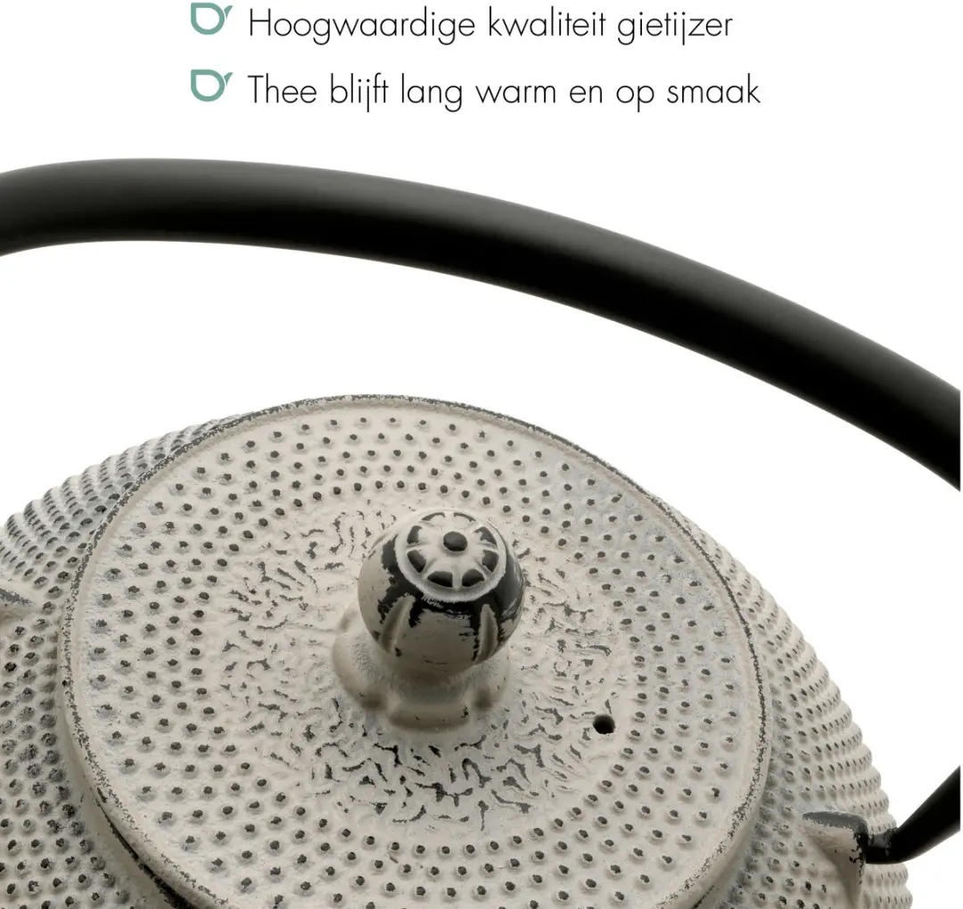 Bredemeijer Jang Theepot Gietijzer 1,1L - Grijs