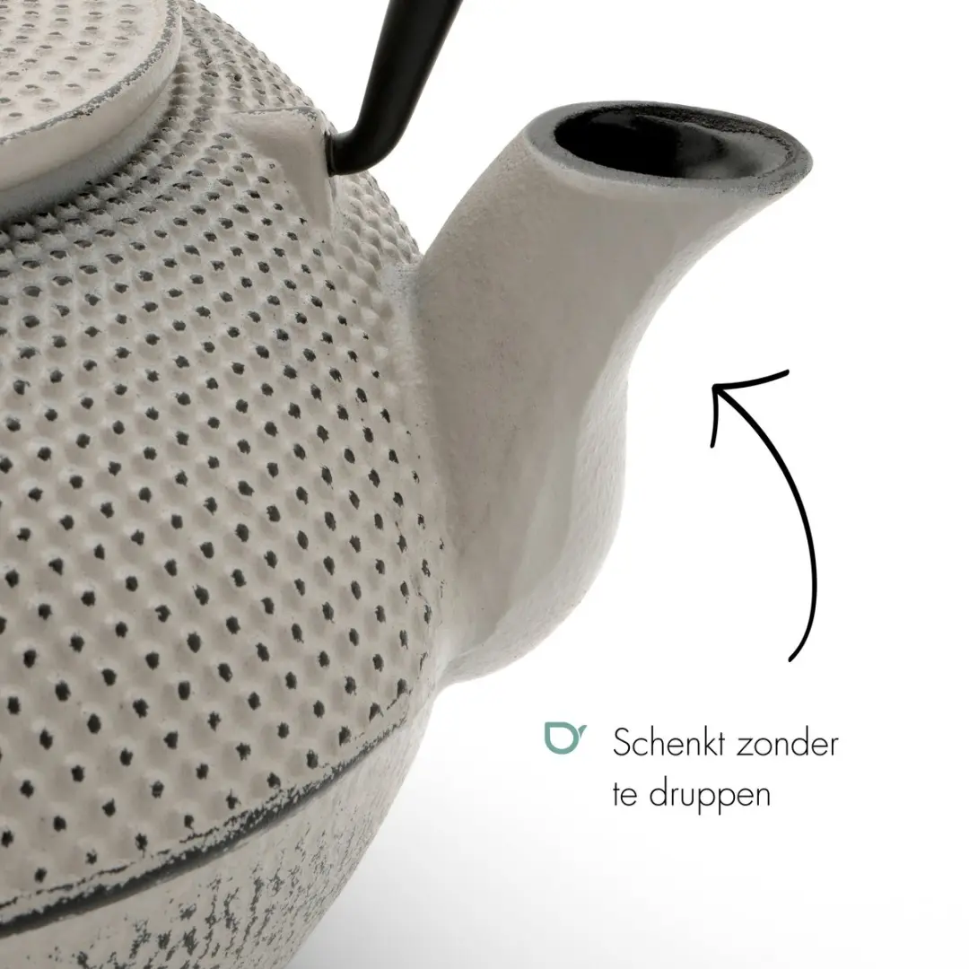 Bredemeijer Jang Theepot Gietijzer 1,1L - Grijs