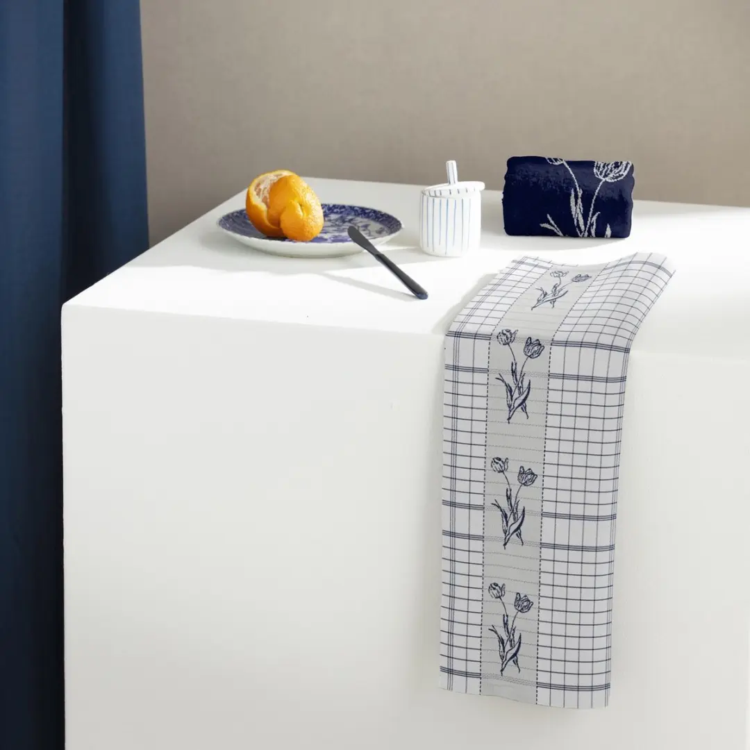 DDDDD Lisse Keukendoek - Blauw - 6 Stuks