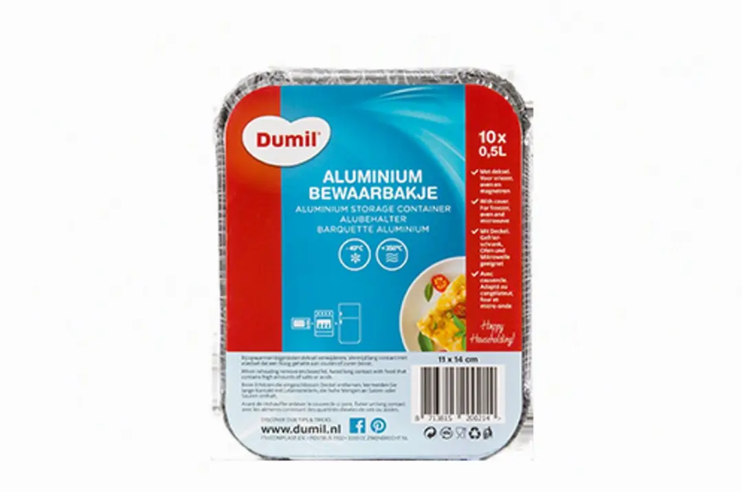 Dumil Aluminium Bewaarbakjes 1,5L