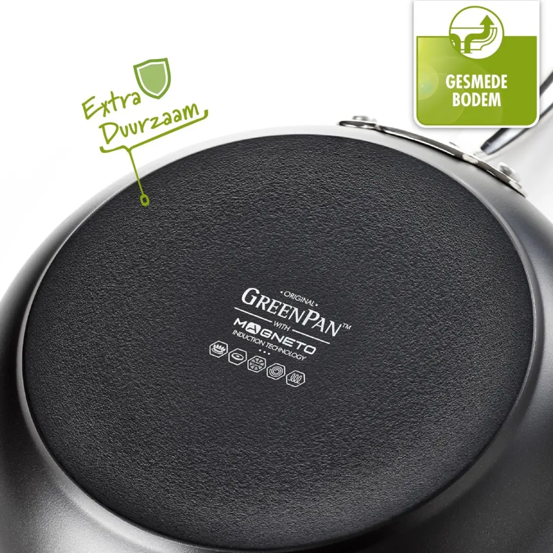 GreenPan Barcelona Steelpan 16cm - 1.5L - Zwart