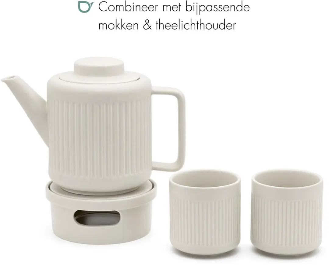 Bredemeijer Skagen Theelichthouder Keramiek - Wit