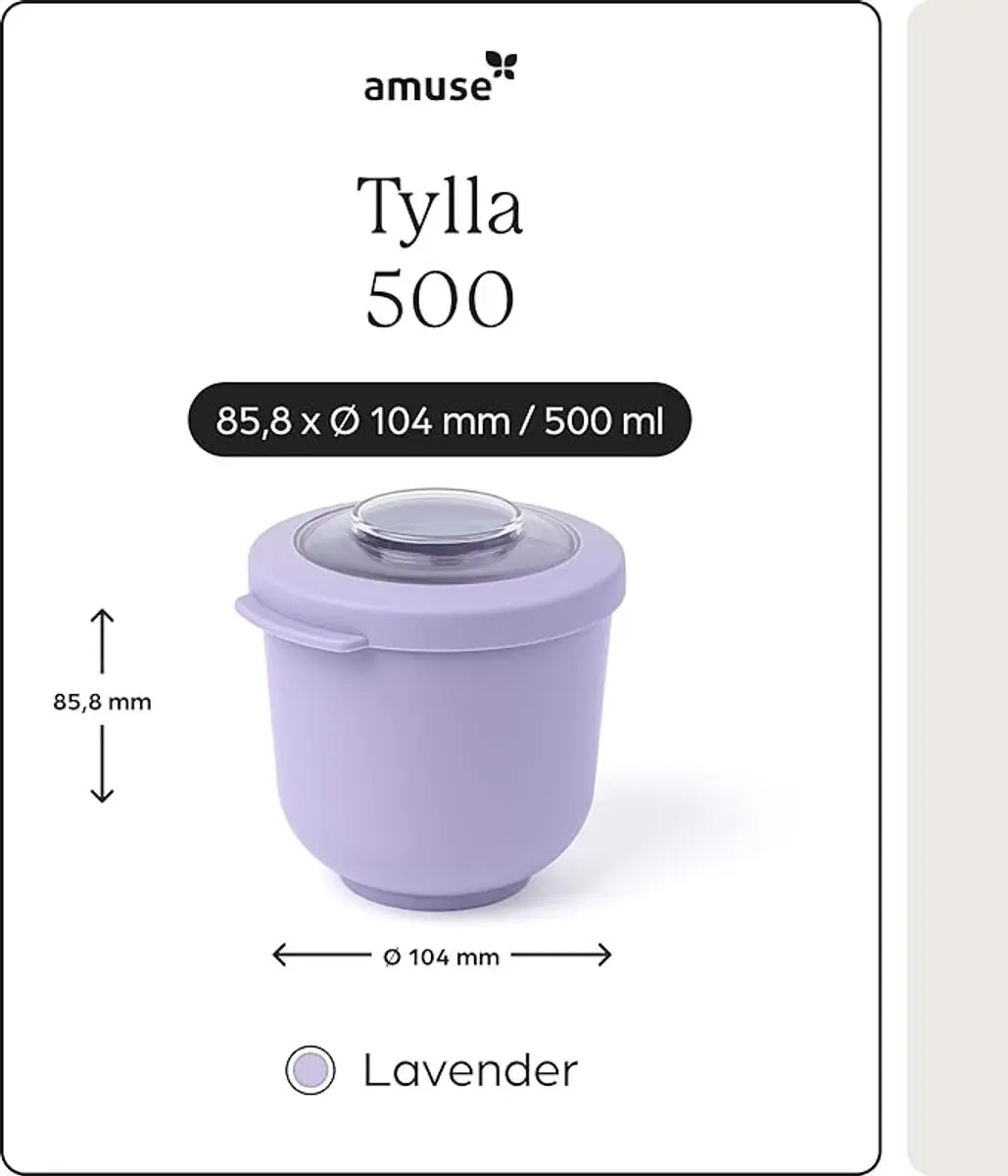 Amuse Tylla Lavender Lunchbox 500ml - Paars