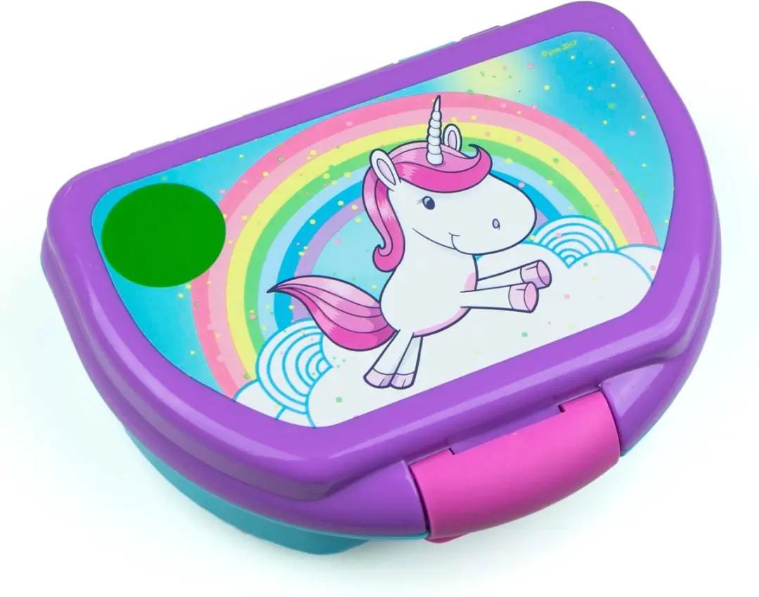 Unicorn Eco Lunchbox 0.4L - Paars/Blauw