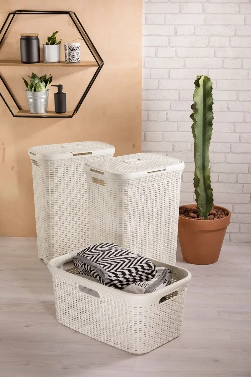 Curver Style Wasmand 45L - 2 Stuks - Wit
