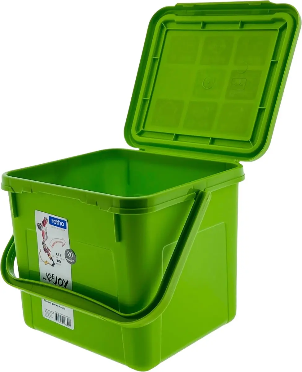 Rotho Compostemmer 4.5L - Groen - BPA-vrij