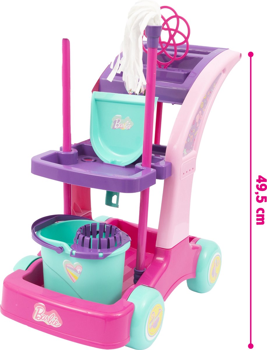 Barbie, Super Trolley, 49,5 cm, Inclusief alle accessoires, Vanaf 3 jaar