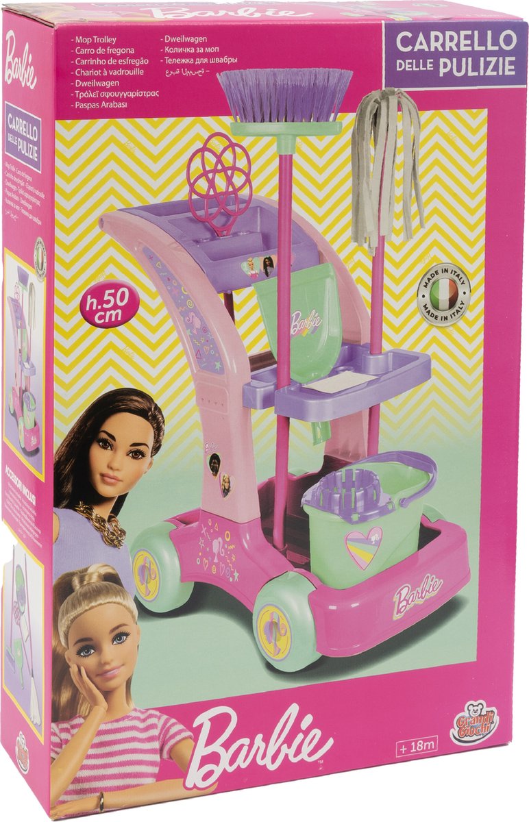 Barbie, Super Trolley, 49,5 cm, Inclusief alle accessoires, Vanaf 3 jaar