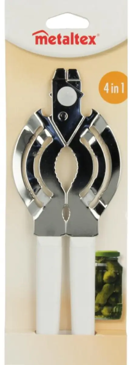 Metaltex Blikopener - Staal 22,5x9cm - Blauw