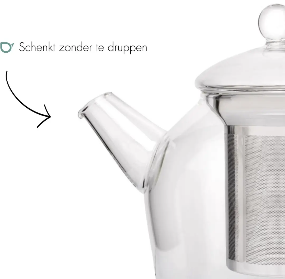 Bredemeijer Minuet Santhee Theepot Glas 0,5L - Transparant