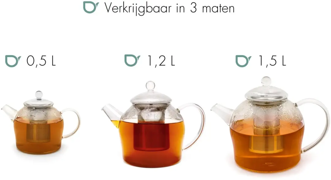 Bredemeijer Minuet Santhee Theepot Glas 0,5L - Transparant