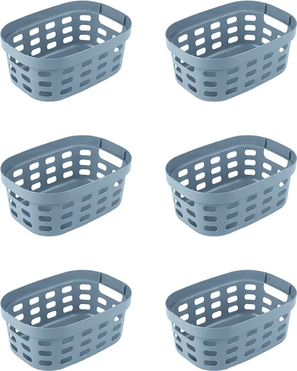 Sunware Sigma Home Mand 5L - 6 Stuks - Blauw - afbeelding 6 van 6
