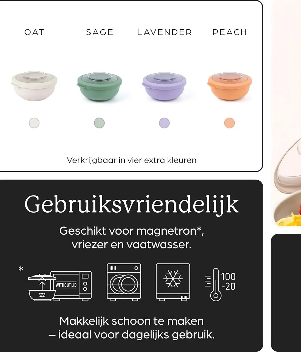 Amuse Tylla Lunchbox 700ml - Zwart