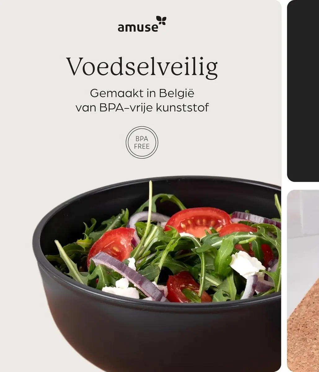 Amuse Tylla Lunchbox 700ml - Zwart