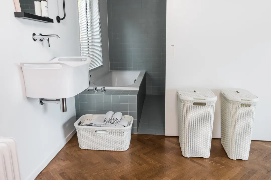 Curver Style Wasmand 45L - 2 Vakken - Wit