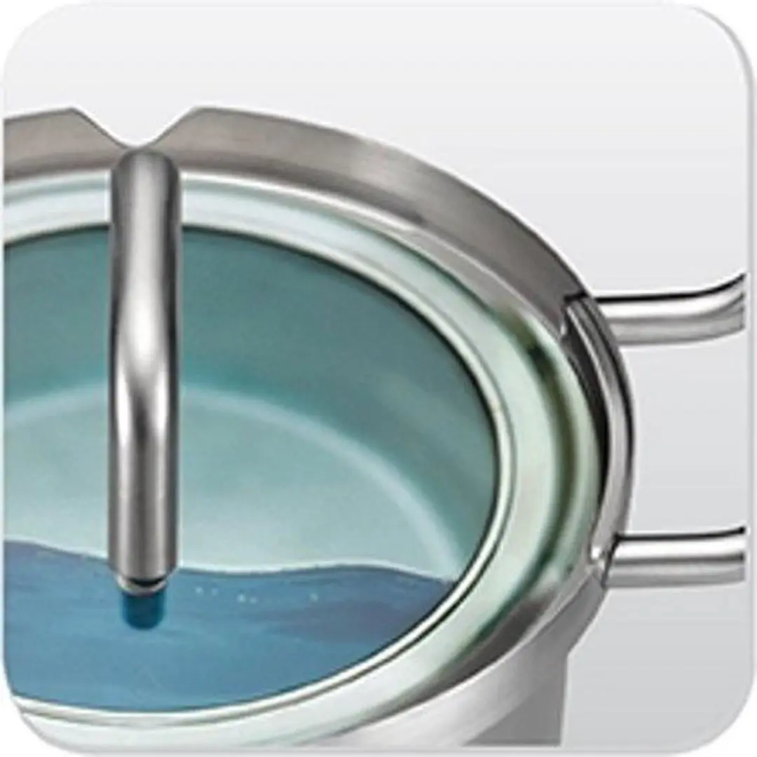 BK Q-linair Master Glas Soeppan 24cm - 7,5L - Zilver