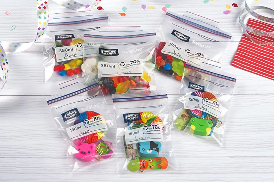 Toppits Mini-Zipzakjes 150/380ml - 40 Stuks - Multicolor