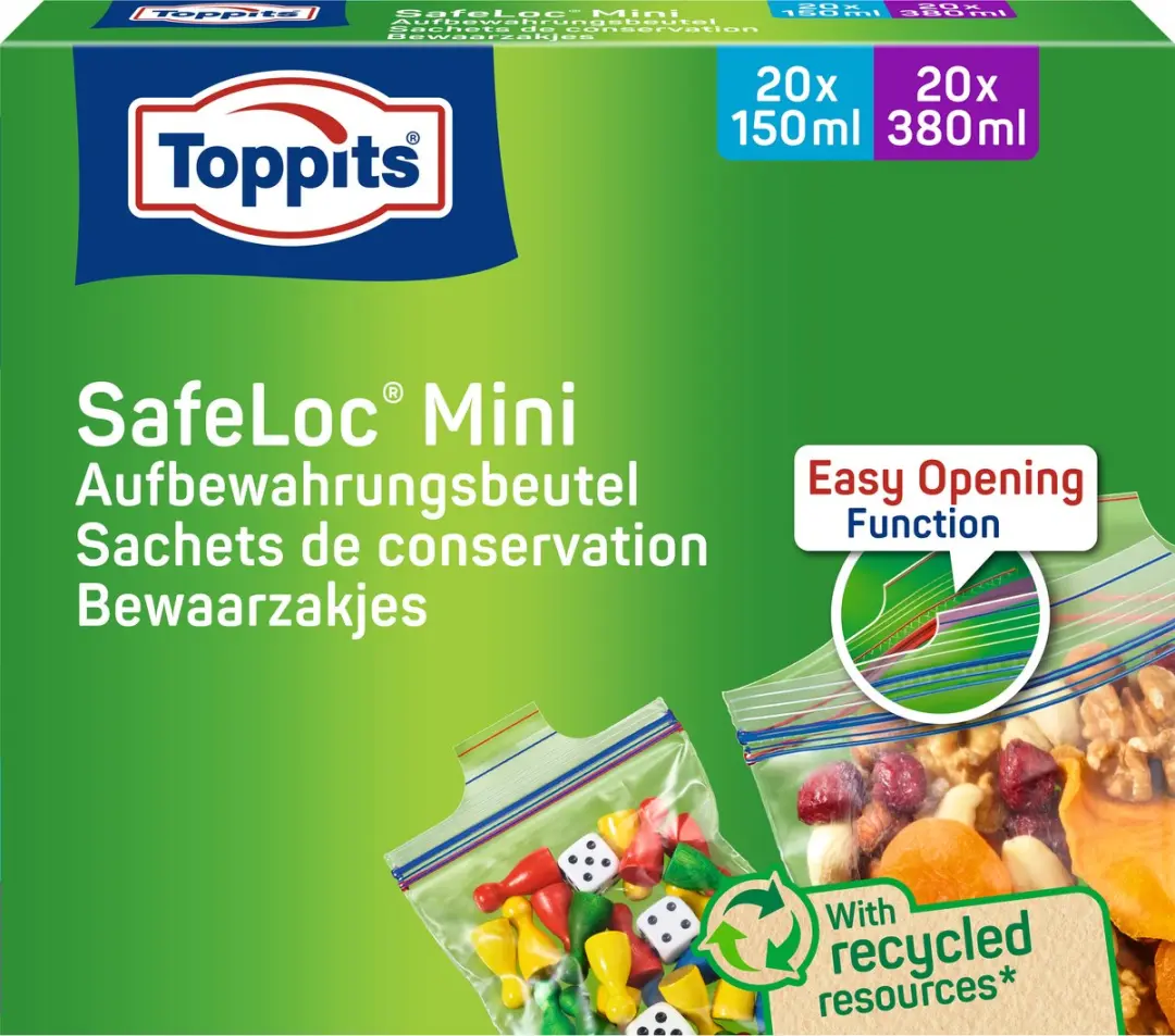 Toppits Mini-Zipzakjes 150/380ml