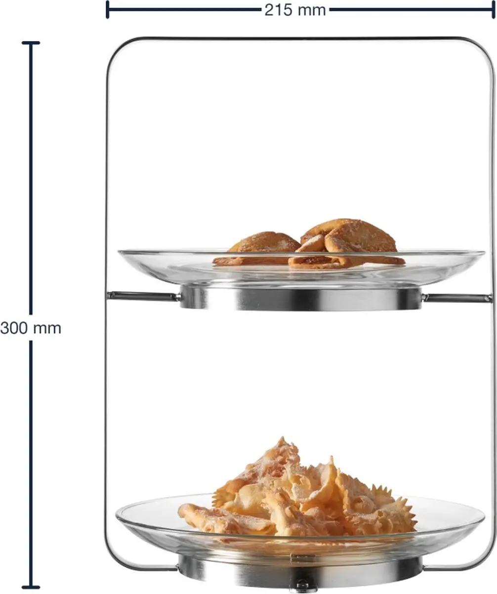 Leonardo Senso Etagere 2-delig - Transparant