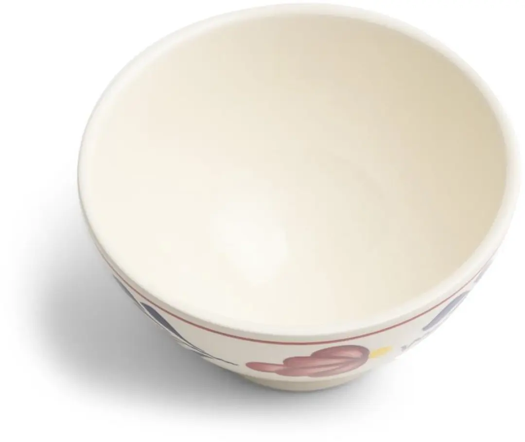 Royal Boch Boerenbont Kom op voet 13cm - Wit