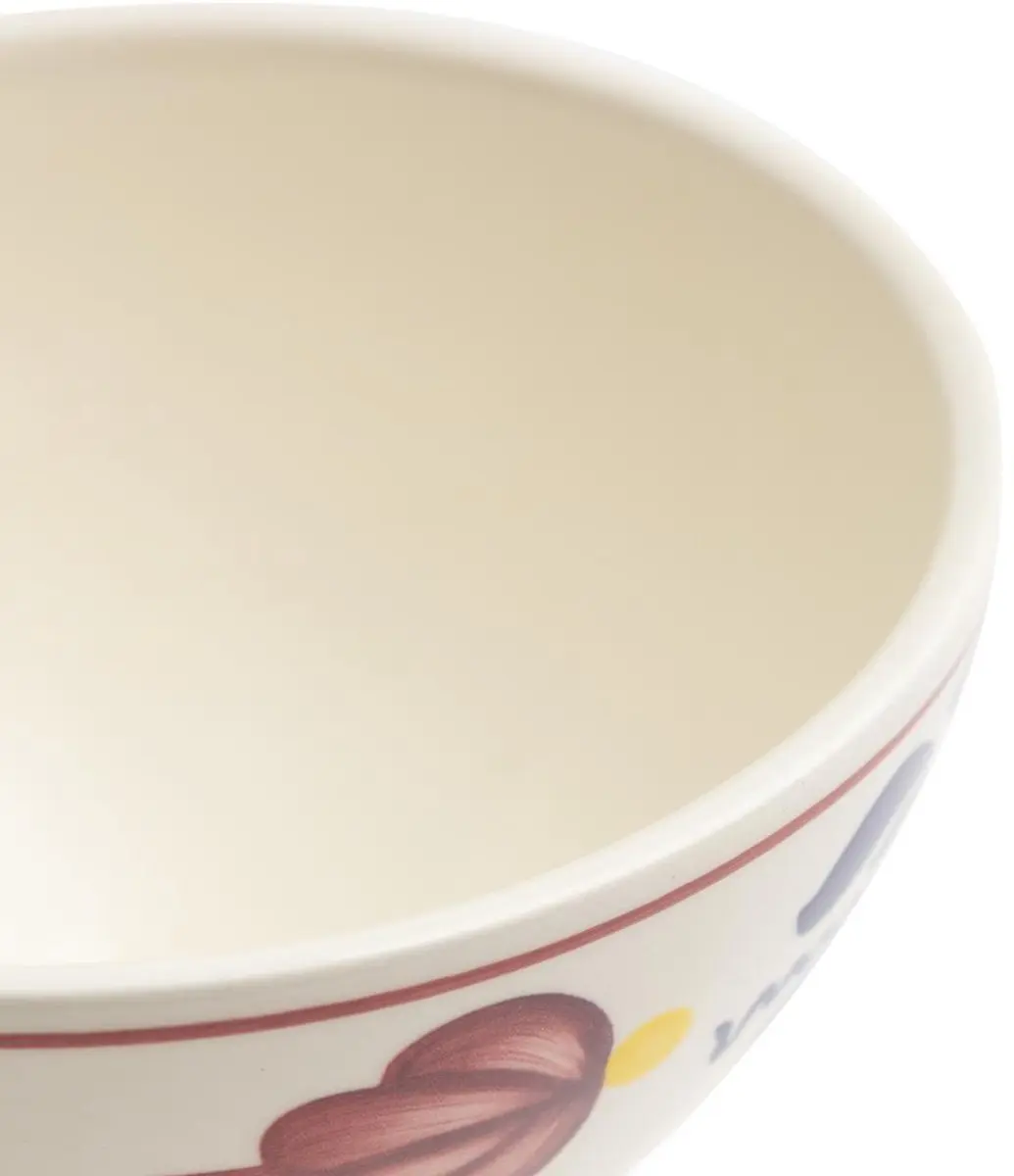 Royal Boch Boerenbont Kom op voet 13cm - Wit